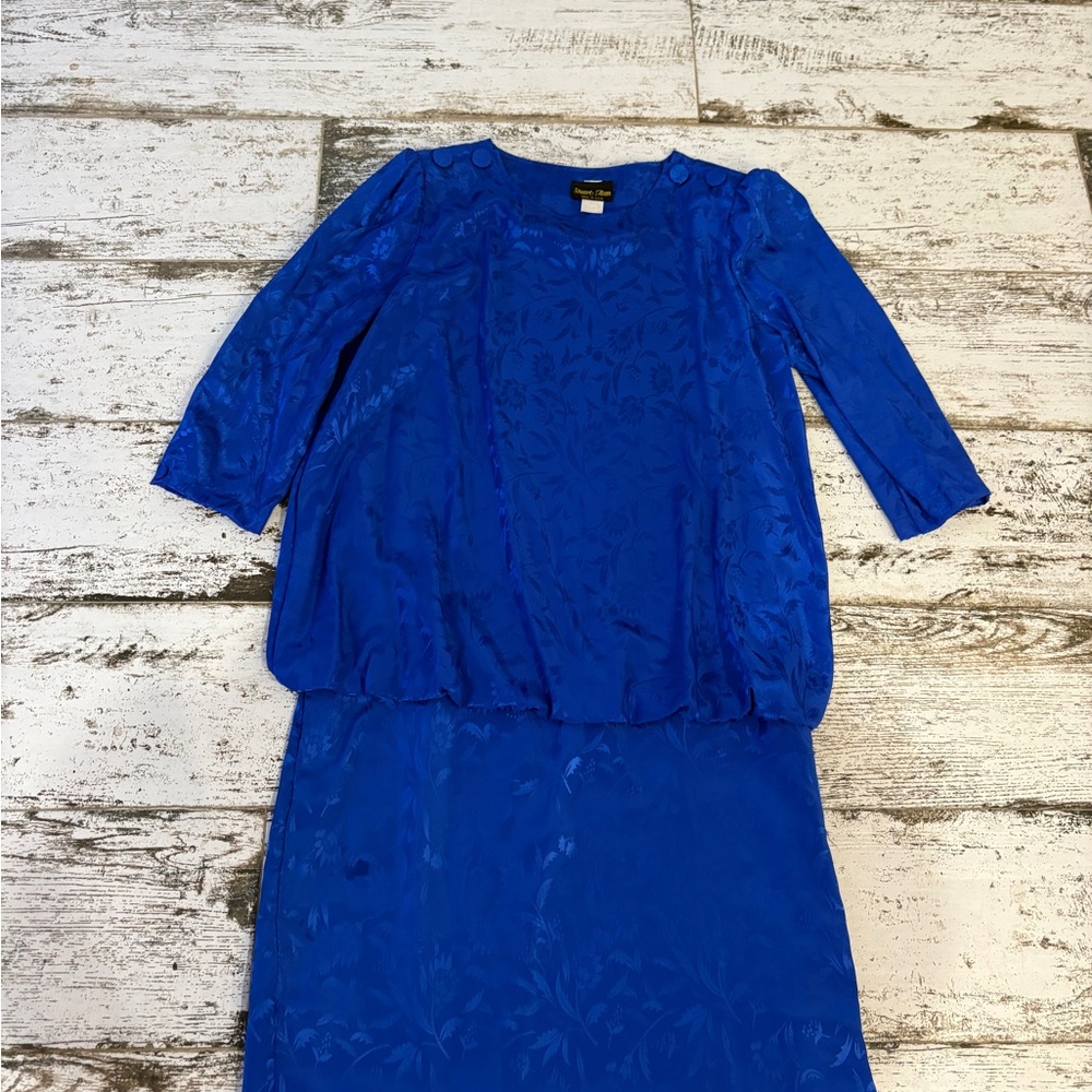 Vintage 1970s Woman’s Dress Blue Size 14